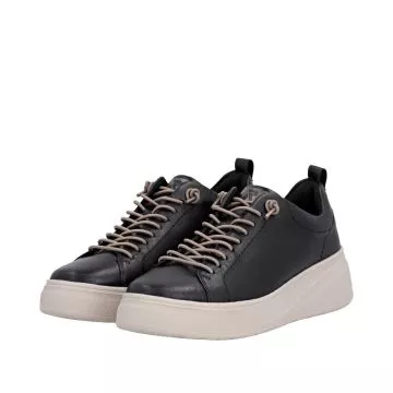 Półbuty RIEKER W2301-00 black