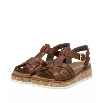 Sandały RIEKER W0853-24 brown