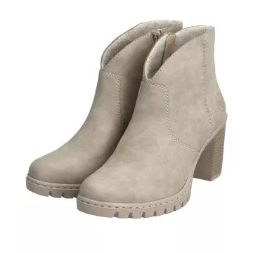 Botki RIEKER Y2553-60 beige