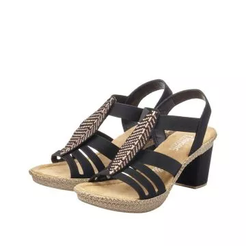 Sandały RIEKER 66526-00 black
