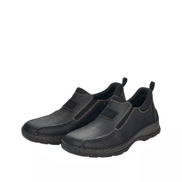 Półbuty RIEKER 05363-00 black