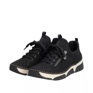 Półbuty RIEKER 45973-00 black
