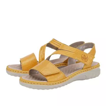 Sandały RIEKER 60464-68 yellow