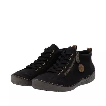Półbuty RIEKER 52514-00 black