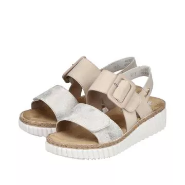 Sandały RIEKER 69260-60 beige