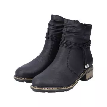 Botki RIEKER 77263-00 black