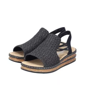 Sandały RIEKER 62941-00 black