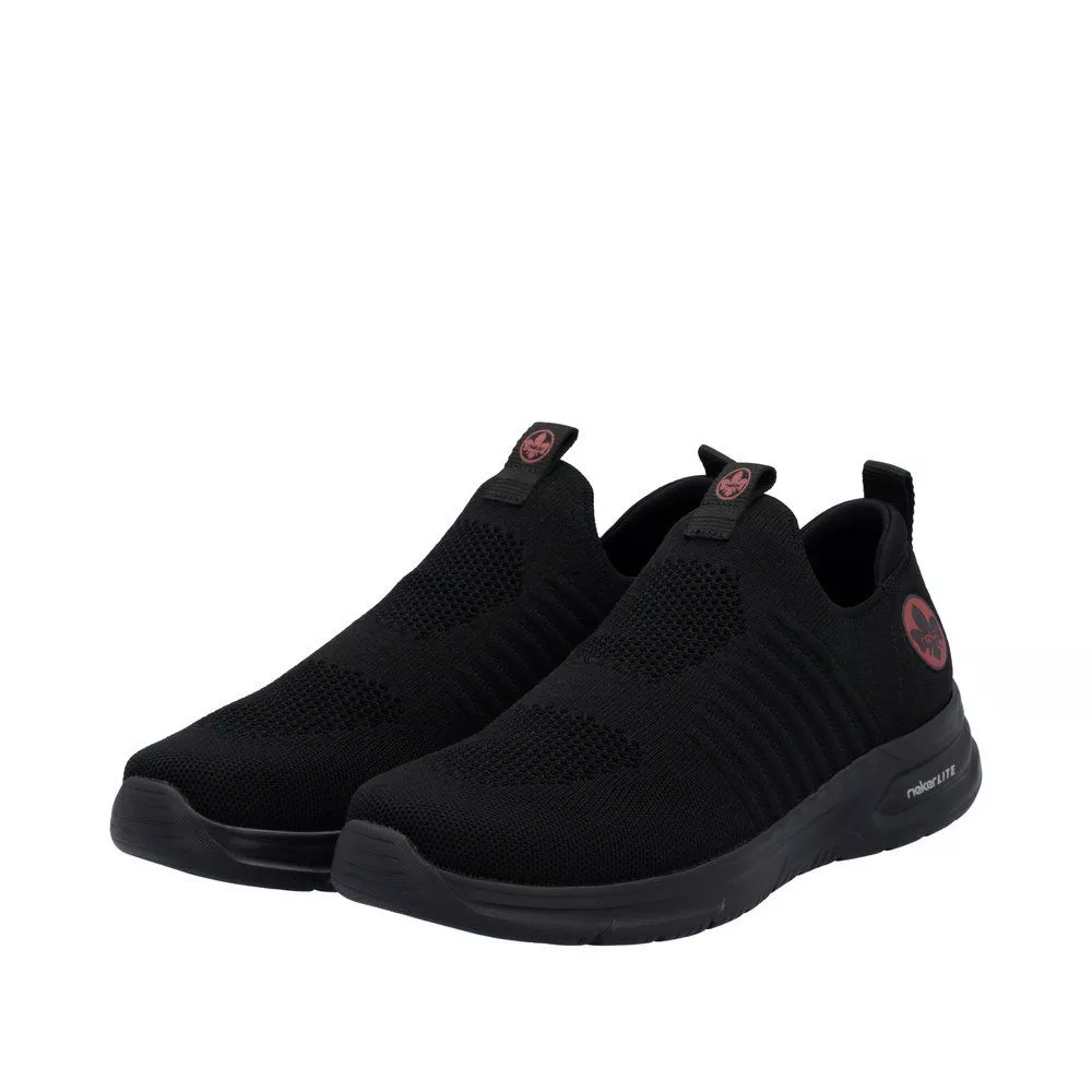 Półbuty RIKER B7365-00 black