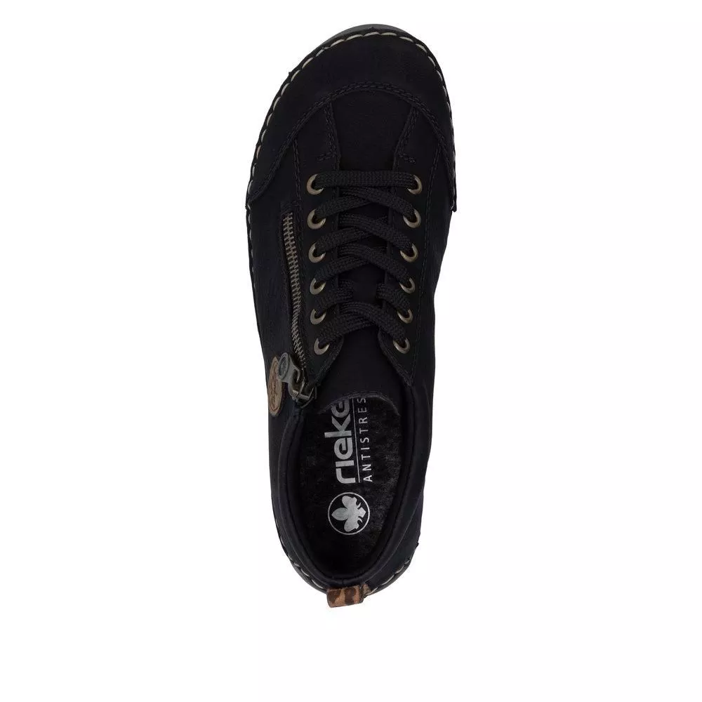 Półbuty RIEKER 52514-00 black
