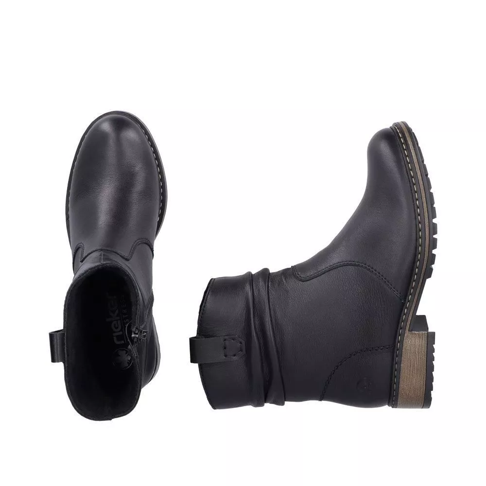 Botki RIEKER Z6883-00 black