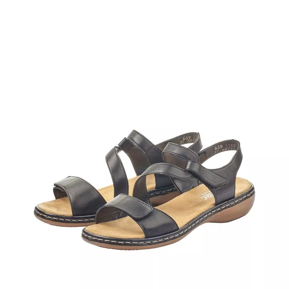 Sandały RIEKER 659C7-00 black