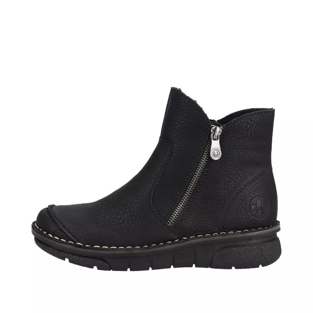 Botki RIEKER 73357-00 black