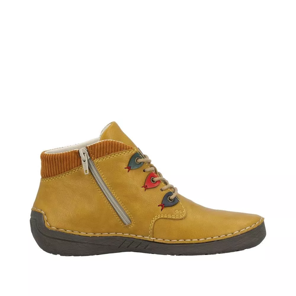 Trzewiki RIEKER 52544-68 yellow