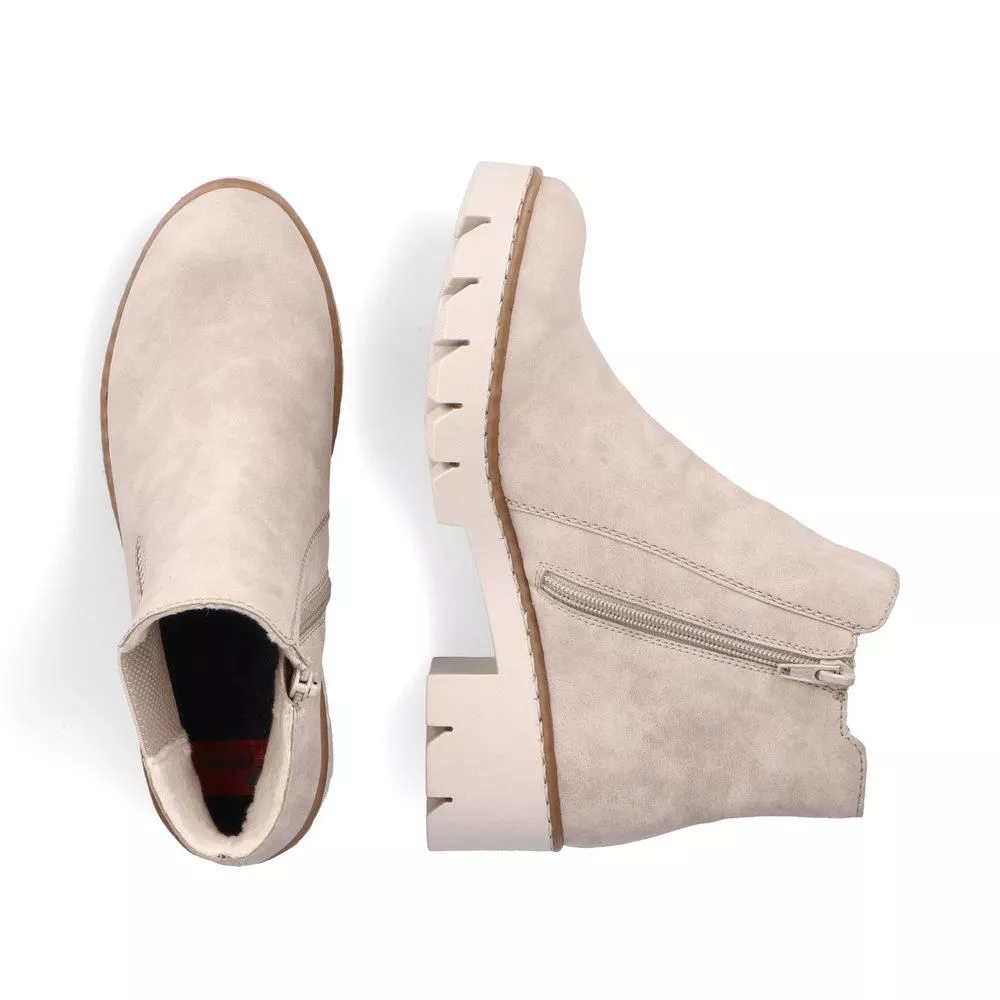 Botki RIEKER X5772-60 beige