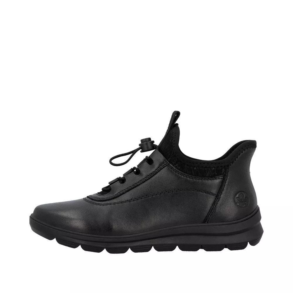 Półbuty RIEKER Z0057-00 black