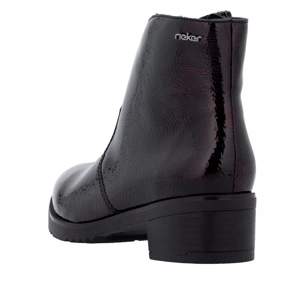 Botki RIEKER Y0553-35 red