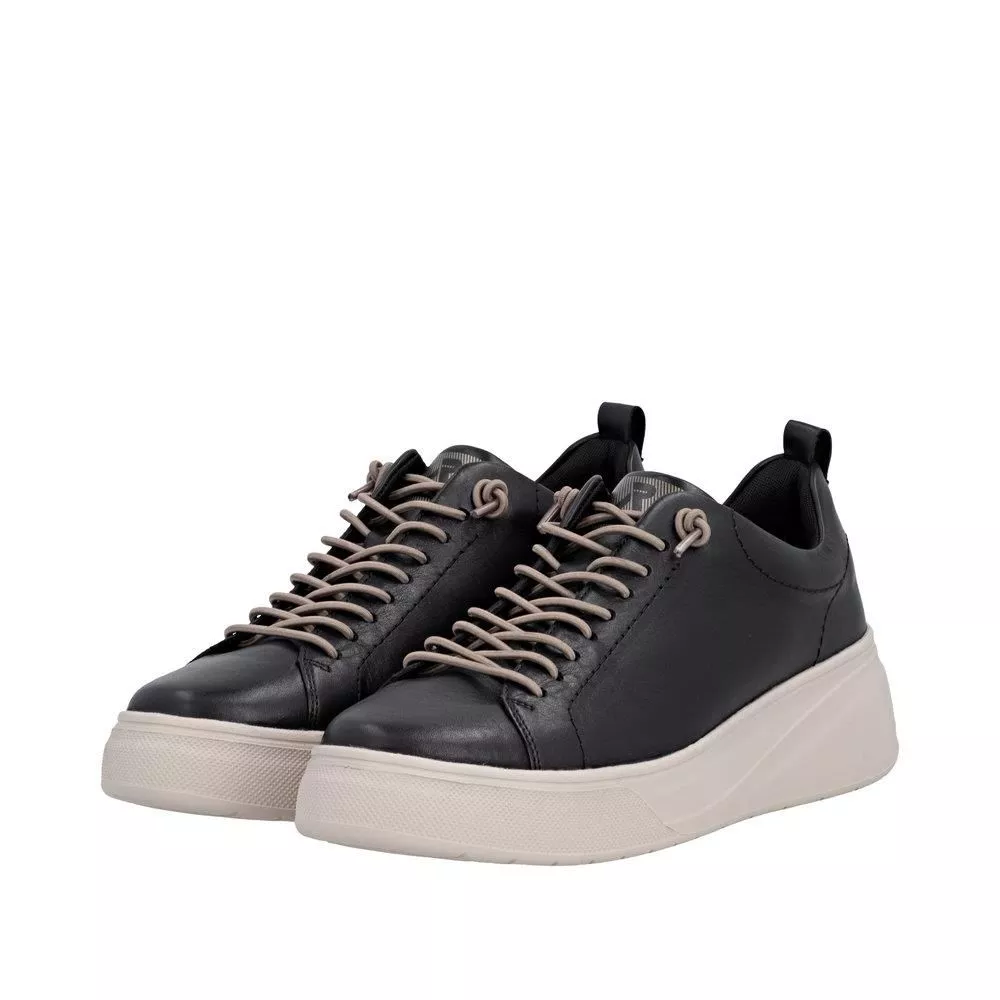 Półbuty RIEKER W2301-00 black