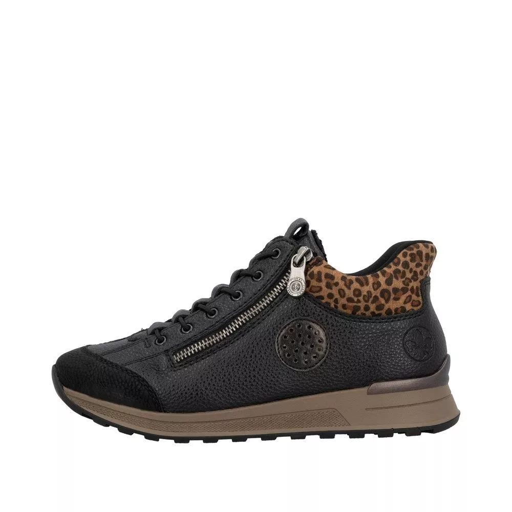 Półbuty RIEKER N1457-00 black