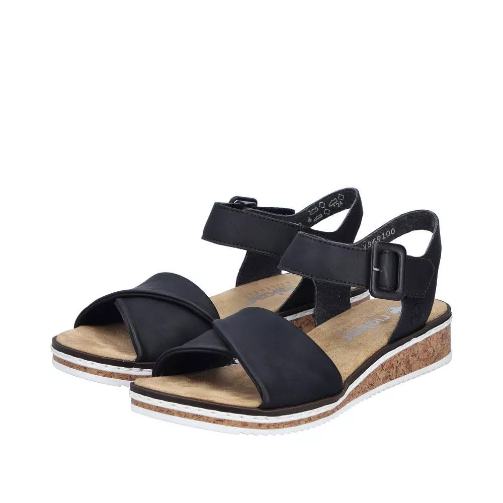 Sandały RIEKER V3691-00 black