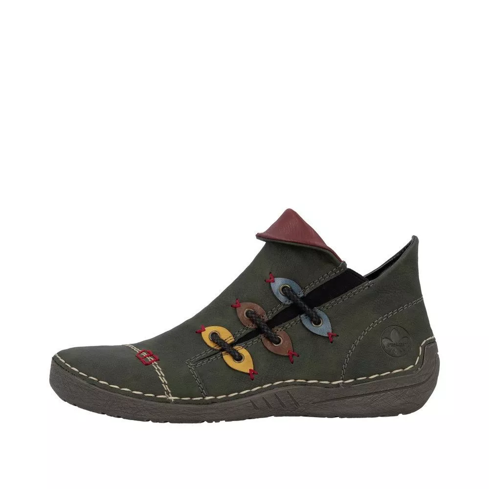 Botki RIEKER 72581-54 green