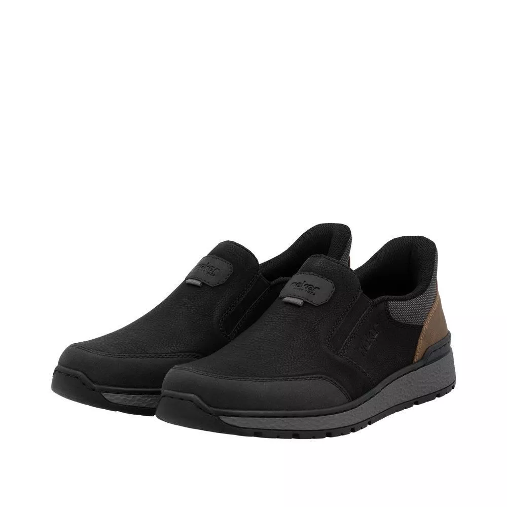 Półbuty RIEKER B9057-00 black
