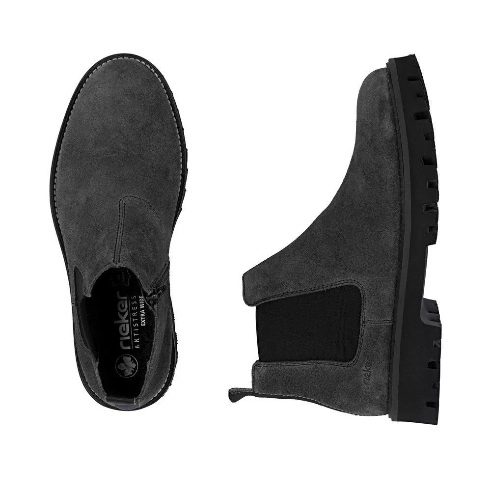 Botki RIEKER 30453-45 grey