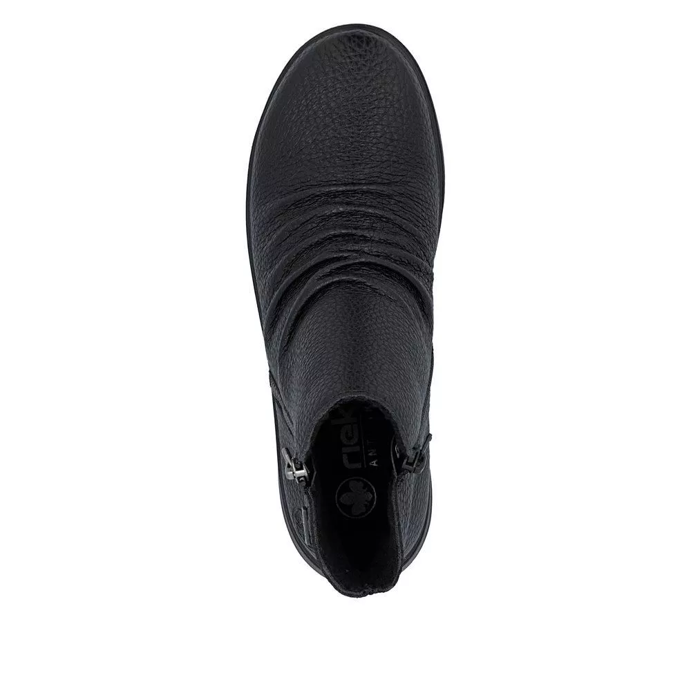 Botki RIEKER Z0056-00 black