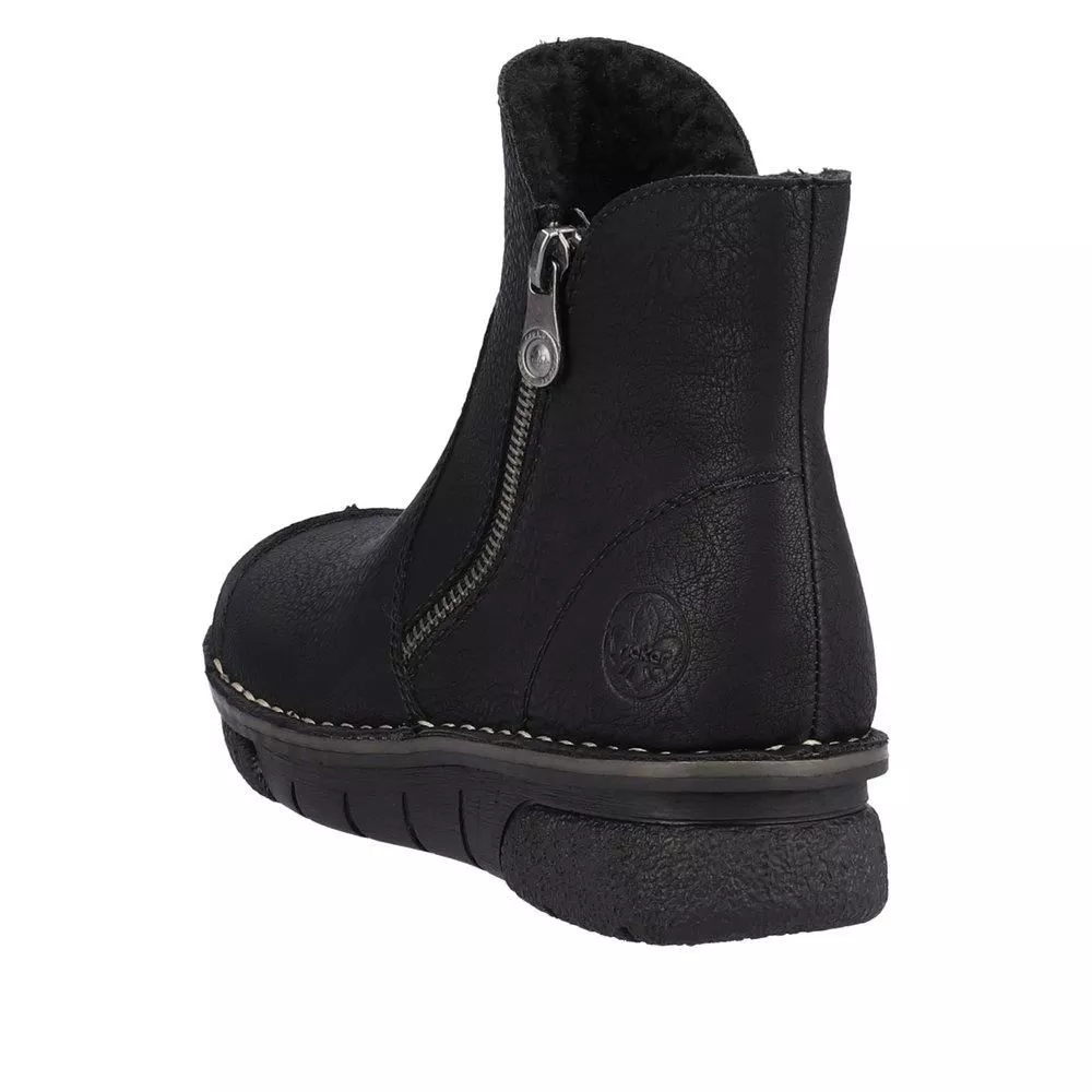 Botki RIEKER 73357-00 black