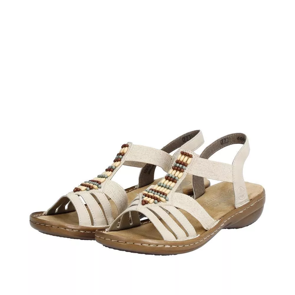 Sandały RIEKER 60851-62 beige