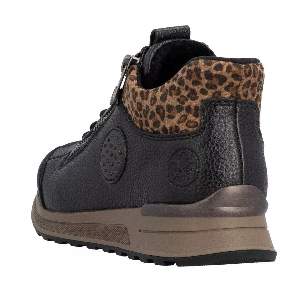 Półbuty RIEKER N1457-00 black