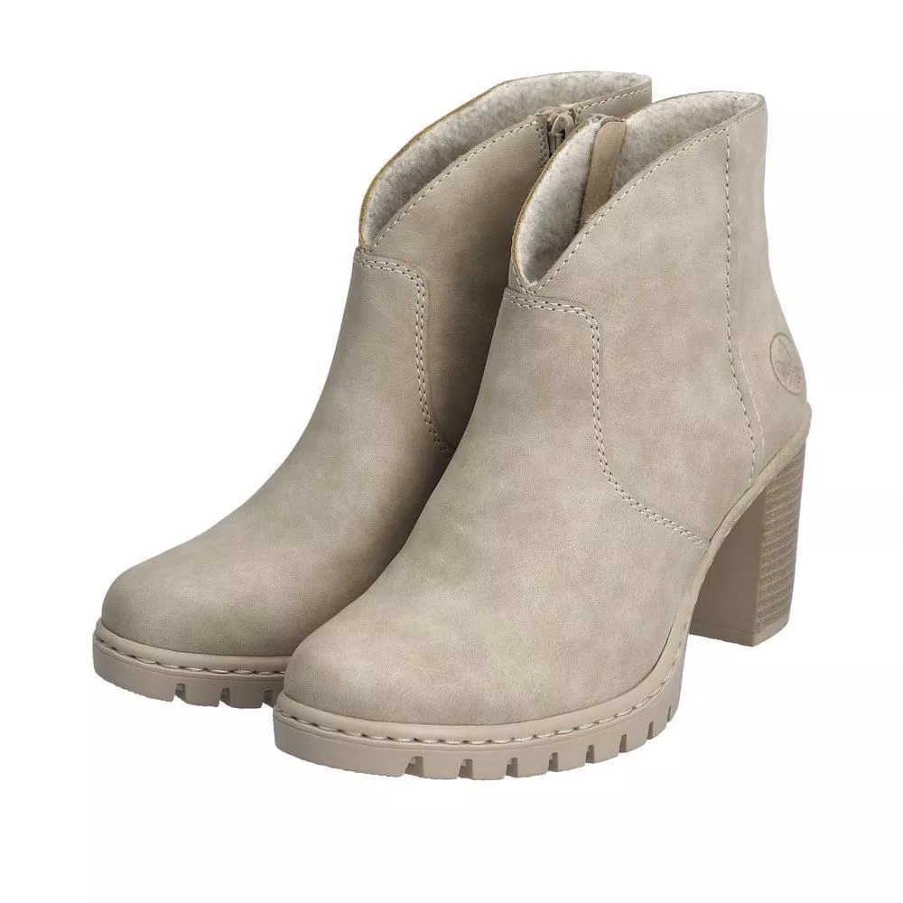 Botki RIEKER Y2553-60 beige