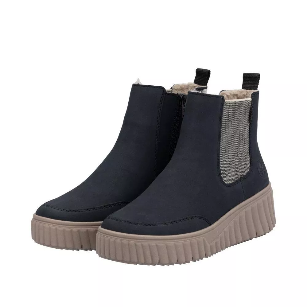 Botki RIEKER N2553-14 blue