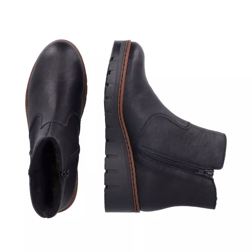 Botki RIEKER X9165-00 black