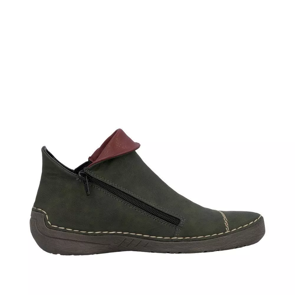 Botki RIEKER 72581-54 green