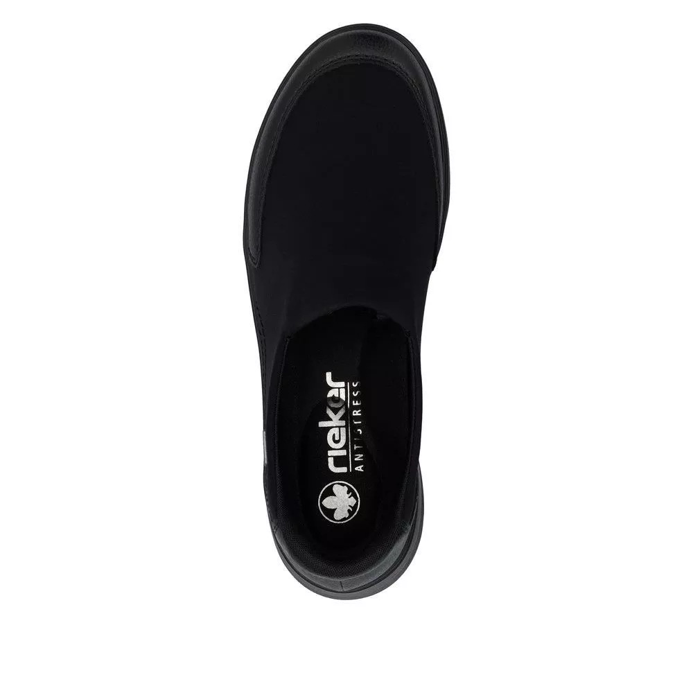 Półbuty RIEKER Z0054-00 black