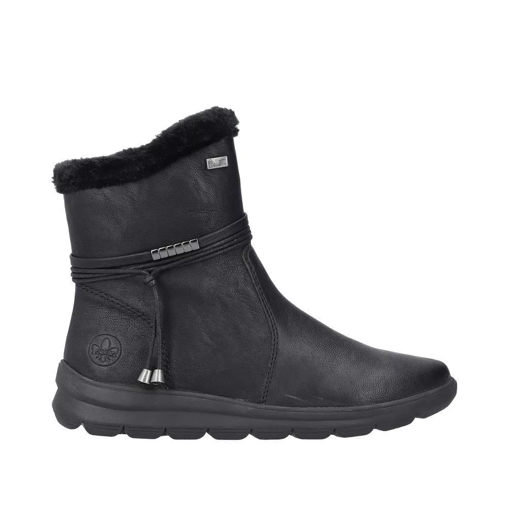 Botki RIEKER Z0070-00 black