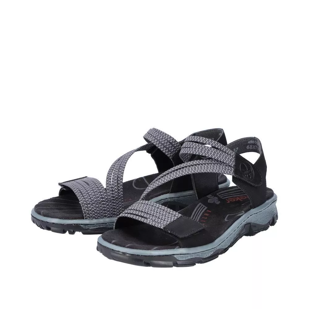Sandały RIEKER 68871-00 black