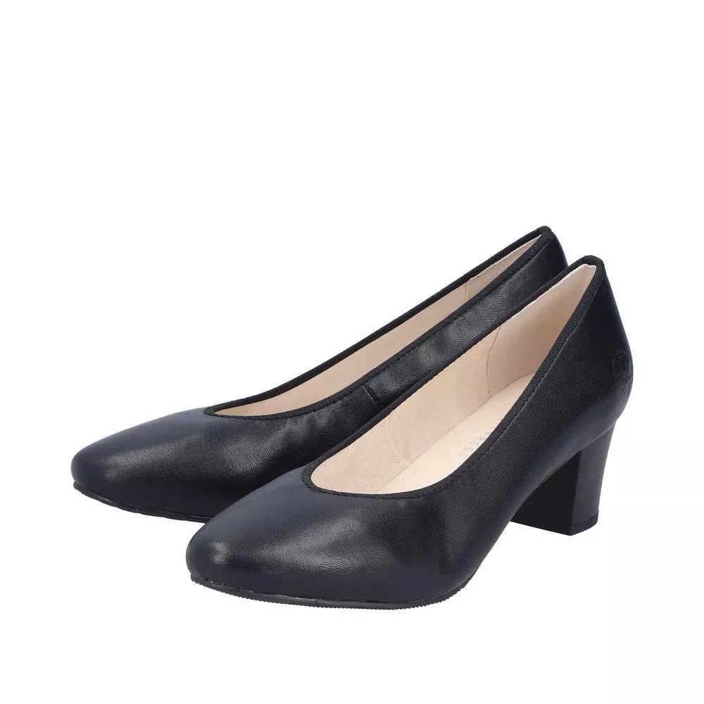 Czółenka RIEKER 44650-01 black