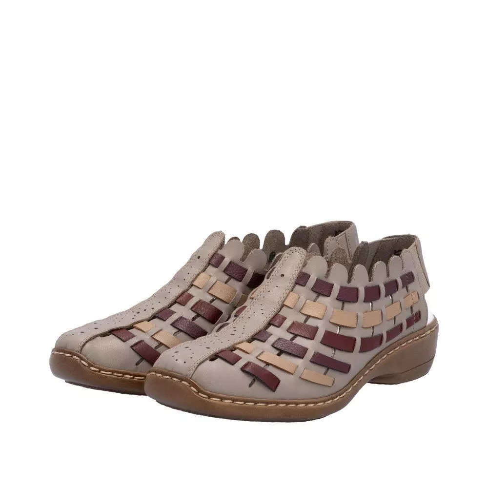 Sandały RIEKER 413V8-64 beige