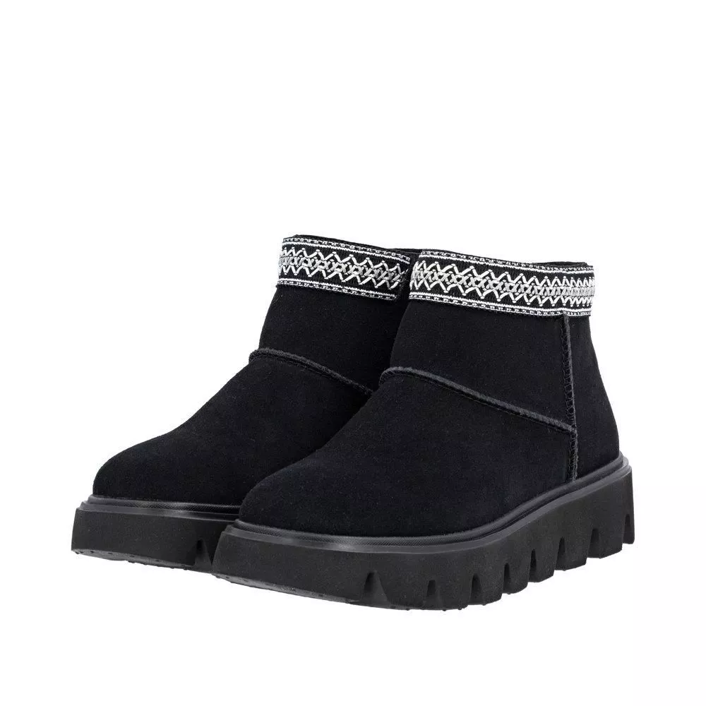 Botki RIEKER W2074-00 black