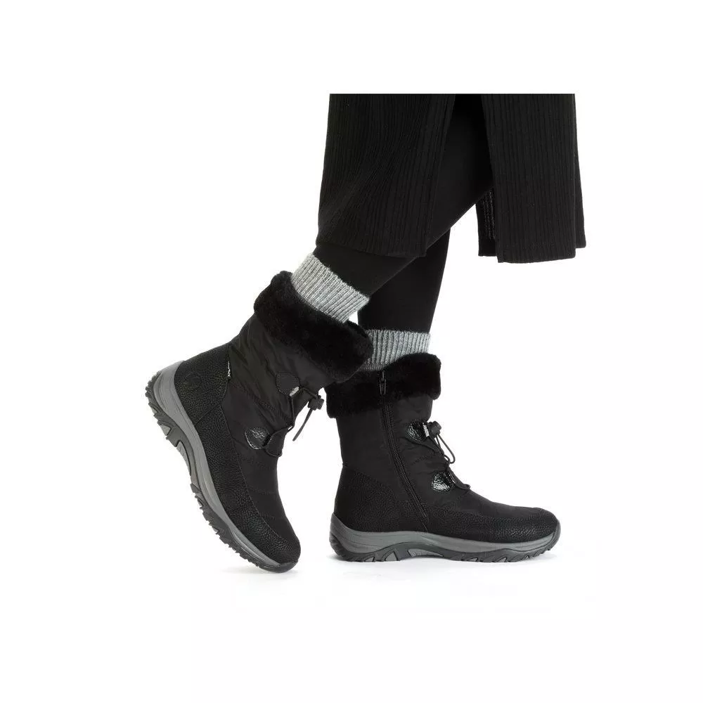 Botki RIEKER M9683-00 black