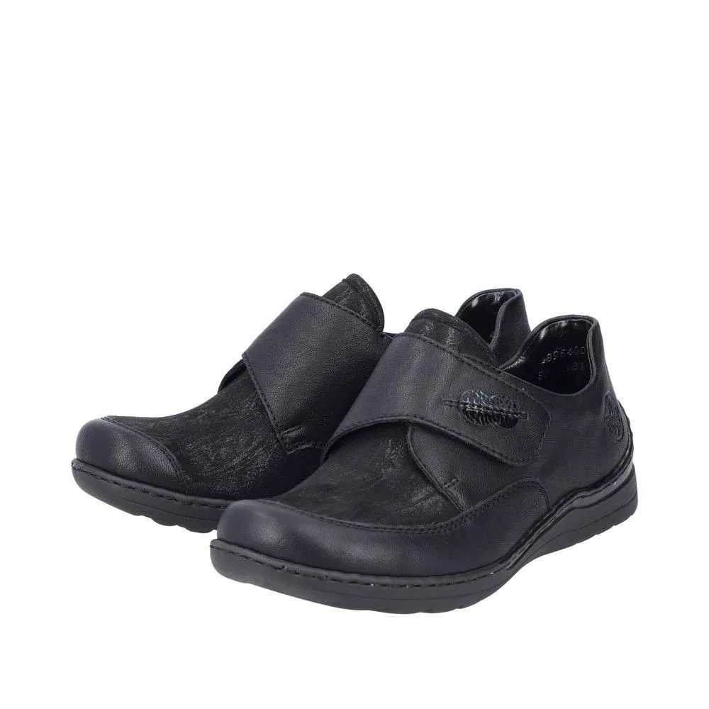 Półbuty RIEKER 48954-00 black