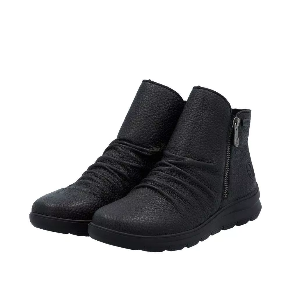 Botki RIEKER Z0056-00 black