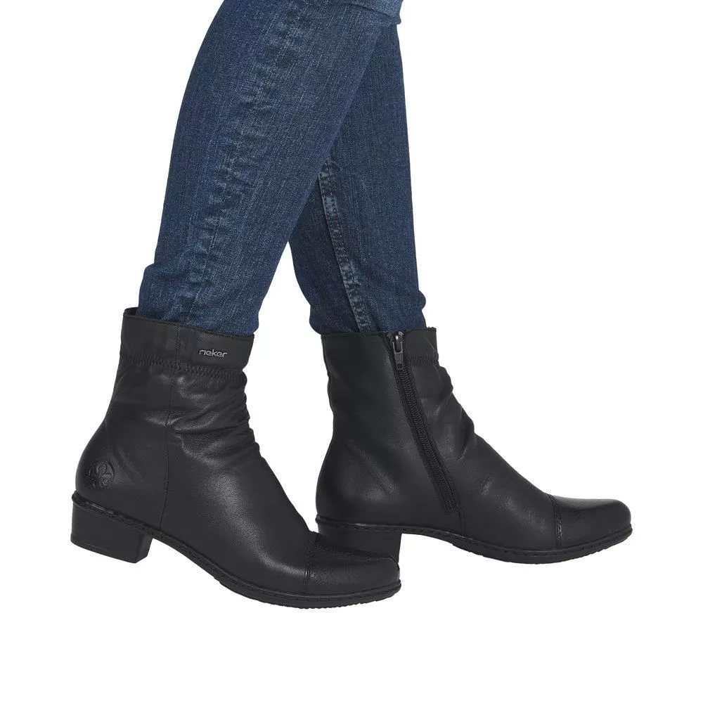 Botki RIEKER Y0773-00 black