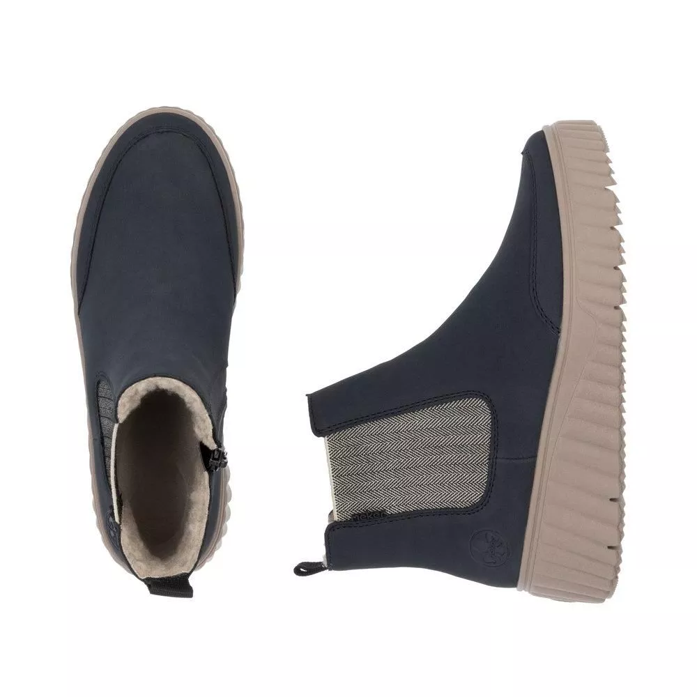 Botki RIEKER N2553-14 blue