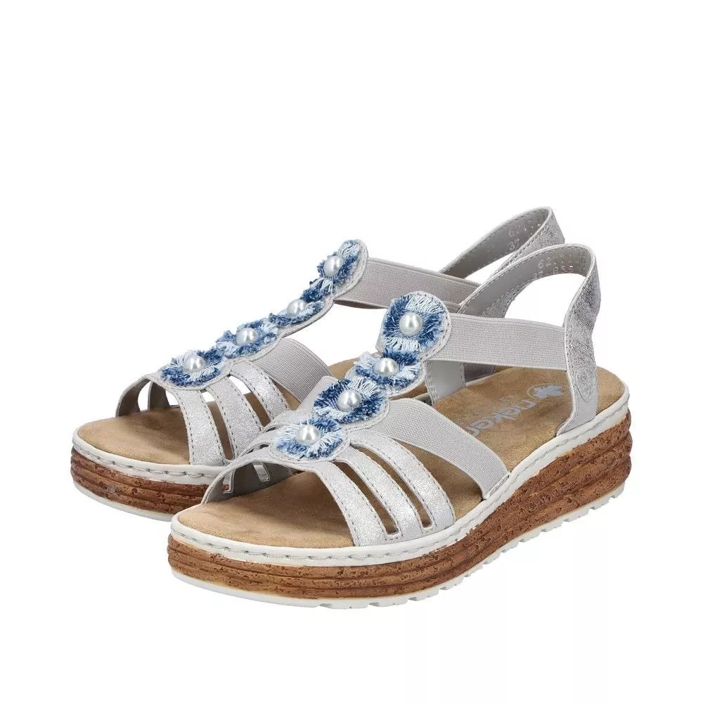 Sandały RIEKER 62771-40 grey