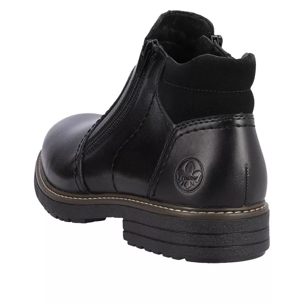 Botki RIEKER 33151-00 black