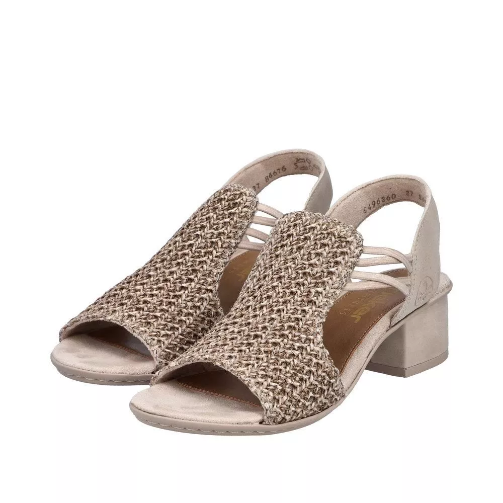 Sandały RIEKER 64962-60 beige
