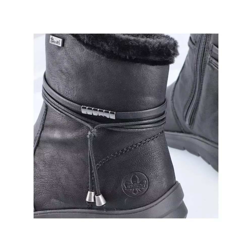 Botki RIEKER Z0070-00 black