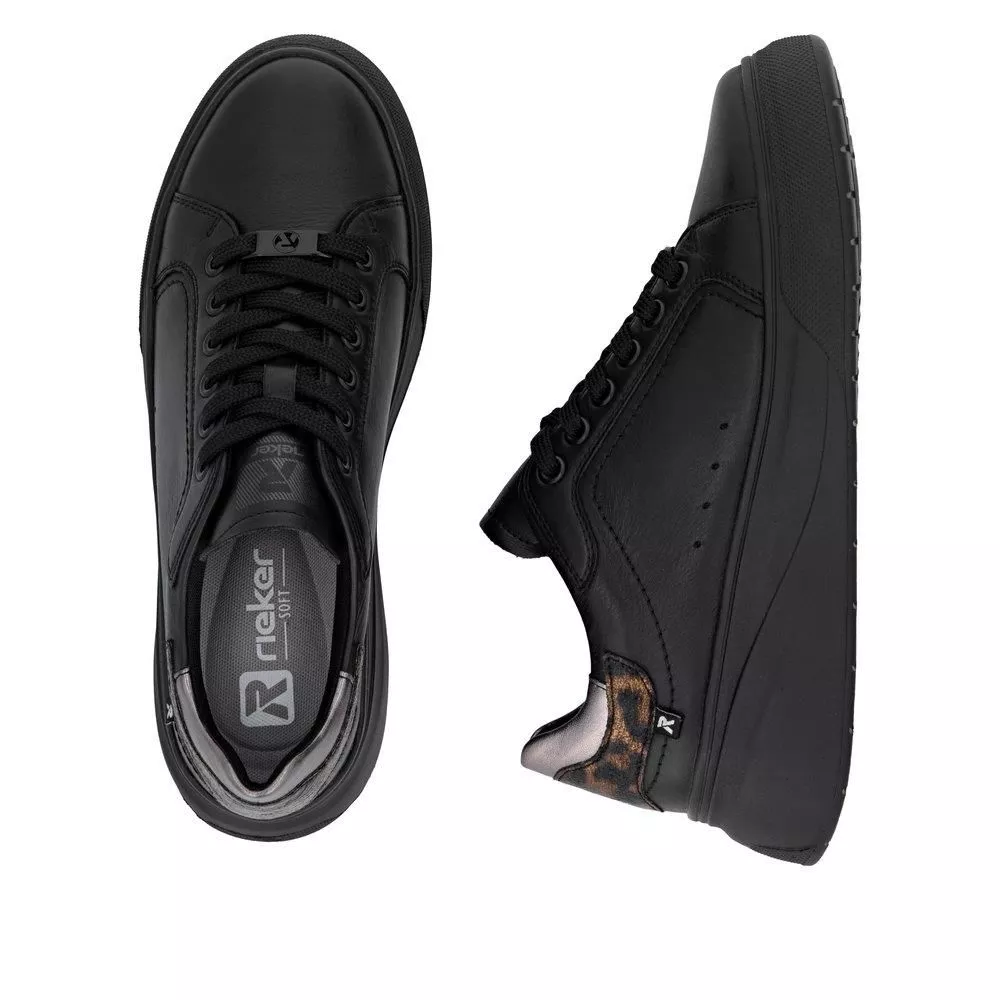 Półbuty RIEKER W2303-00 black